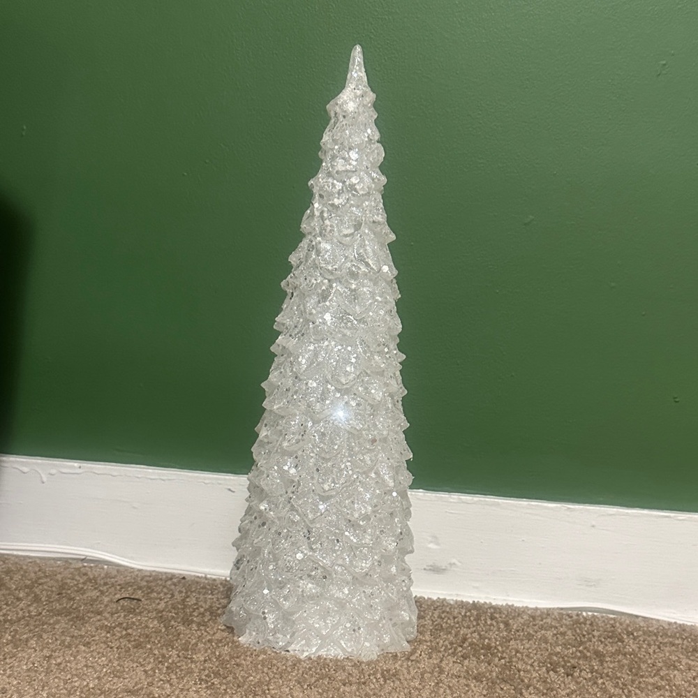 Sparkling White Illuminated Holiday Tree